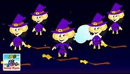 Five Little Witches | The Witches Song for Kids | Scary Nursery Rhymes and Baby Songs with Kids Tv