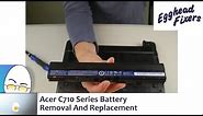 Acer C710 Series Battery Removal And Replacement