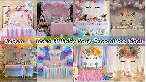 Unicorn Theme Birthday Decoration Ideas|Unicorn Theme||Unicorn Birthday||baby girl birthday|balloons