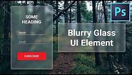 How to create Blurry Glass Effect in Adobe Photoshop