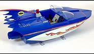 McFarlane 1966 TV Batman Batboat w custom auto pinstripes w Batmobile for Kenner Super Powers Review