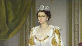 Royal Collection: Queen Elizabeth II in Coronation Robes, Sir Herbert James Gunn