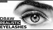 How to Draw Eyelashes Step by Step for Beginners | EASY TIPS you wish you knew