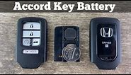 How To Replace A Honda Accord Remote Key Fob Battery 2018 - 2021 DIY Change Replacement Batteries