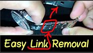 ✅How to Take a Link Out of a Watch? | ⛓ Resize Watch Band... Citizen, Guess, Fossil, Cartier etc.