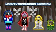 Monkey Sans Fanon Invasion - All Reset Badged Character Showcase