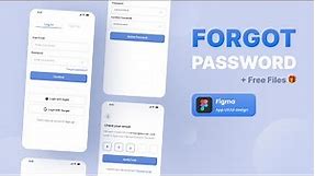 Forgot Password UI/UX Design and Prototyping in Figma