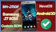 Install NevaOS on Samsung J7 2016 SM-J710F - Newest Custom ROM Android 10