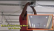 Entire False Ceiling Work in 8 minutes - A2Z Construction Details