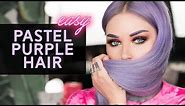 HOW I DYE MY HAIR PASTEL PURPLE using Arctic Fox Hair Color! | KristenLeanneStyle