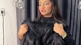 Black fur coat 🖤🖤🖤🖤 | Divalon Couture