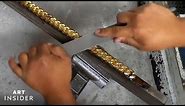 How A Goldsmith Creates A 14-Karat Gold Cuban Link Chain