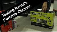 RYOBI ONE+ HP 18V EZClean 600 PSI 0.7 GPM Cordless Cold Water Power Cleaner setup and testing
