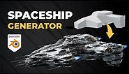 Create Epic Spaceships with Blender: Spaceship Generator | Procedural Geometry Nodes