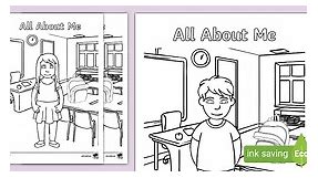 All About Me Colouring Pages