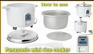 Panasonic mini rice cooker | how to use rice cooker + review