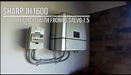 Faulty Sharp JH1600 inverter replaced with Fronius Galvo 1.5