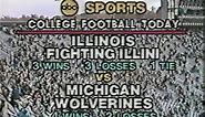 1980 Illinois @ Michigan; College Football