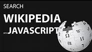 Search Wikipedia with JavaScript