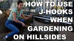 How to Set J Hooks when Landscaping with the Dirt Locker Hillside Terracing & Erosion Control System