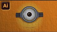 Draw Eye Minion From The Despicable Me - Illustrator CC - Tutorial