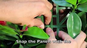Green Smart Dekor 20 in. x 20 in. Artificial Ivy Wall Panels (Set of 4) MZ- 8041