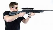 Barra Air Guns Sportsman 900 BB Gun Rifle for Adults, Pellet Rifles for Hunting, 177 Caliber Airgun with Rifle Scope - Shoot Pellets & BBS, 800 FPS