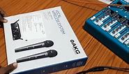 AKG WMS 40mini Wireless Dual Handheld Microphones Unboxing And Testing By Dj Mms