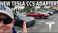 Your NEW Tesla CCS Adapter arrived, How to charge a Model Y at Electrify America