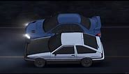 Initial D - AE86 vs Impreza [Initial D: Fourth Stage]
