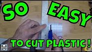 How to easily cut plastic sheets by hand