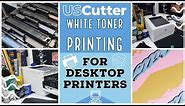 White Toner Printing For Desktop Printers - Ghost White Toner and UniNet Absolute White Toner