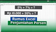 Rumus Penjumlahan Persen di Excel