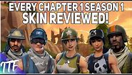 Every Fortnite Chapter 1 Season 1 Skin REVIEWED! (Fortnite Battle Royale)