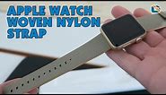 Apple Watch Woven Nylon Strap Review Gold & Royal Blue #AppleWatch