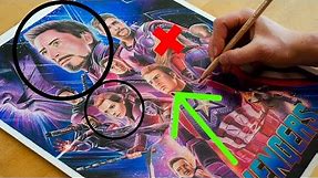 How To Draw Avengers Endgame Poster With The Words: Avengers Endgame