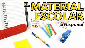 School supplies in Spanish - Vocabulary and example sentences