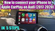 TUTORIAL: How to connect your iPhone to Audi A3 8V, A4 (2017-2020) Apple CarPlay in 5 simple steps