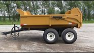8 TON capacity Off-Road Utility Dump Trailer. All post and seams are 100% welded.