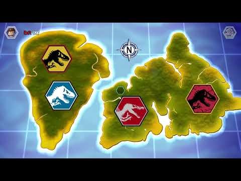 LEGO Jurassic World All 20 Amber Brick Locations - How to Unlock All 20 Dinosaurs