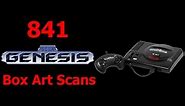 841 Sega Genesis Box Art Scans