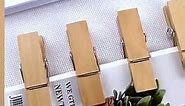 Large Wooden Clothespins 50pcs, Sturdy and Heavy Duty Clothes Pins for Hanging, Outdoor, Crafts