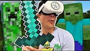 Let's Play Minecraft in VR | This is AWESOME!