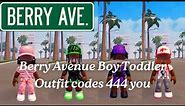 10+Berry Avenue Boy Toddler outfit codes 444 you