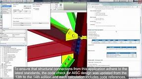 AISC Code Checking for Steel Connections