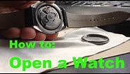 How to Open a Watch Back Without a Wrench