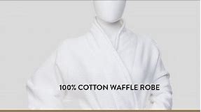100% Cotton Waffle-Weave Robe