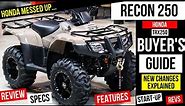 NEW Honda Recon 250 ATV Review: Specs, Changes Explained + More! | FourTrax TRX250 Buyer's Guide