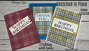 Creating with Stampin' Up! Sketched in Plaid Background Stamp
