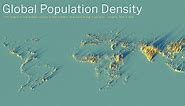 3D Map: The World’s Largest Population Density Centers